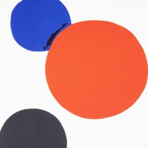 Alexander Calder, Three Circles, Red, Blue and Black, 1973, detail 1