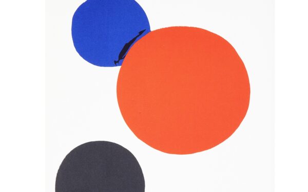 Alexander Calder, Three Circles, Red, Blue and Black, 1973, detail 1