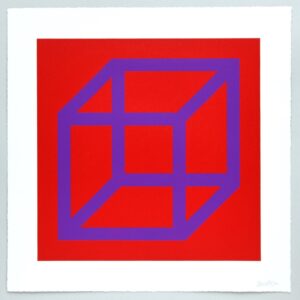 Sol Lewitt, Open Cube in Color on Color, plate 26, 2003