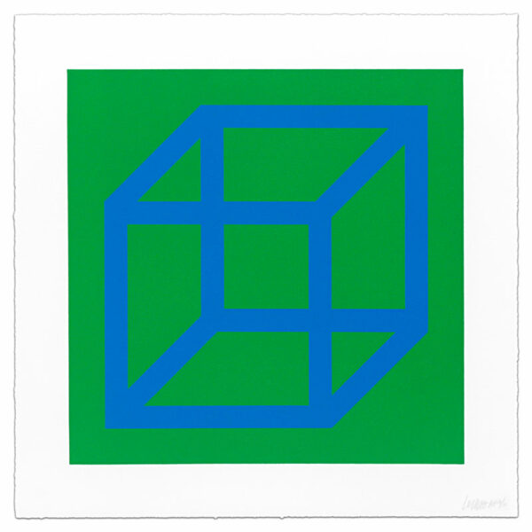 Sol Lewitt, Open Cube in Color on Color, plate 12, 2003