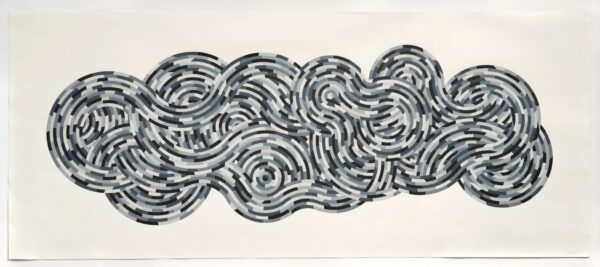 Sol Lewitt, Whirls and Twirls (Black), 2005