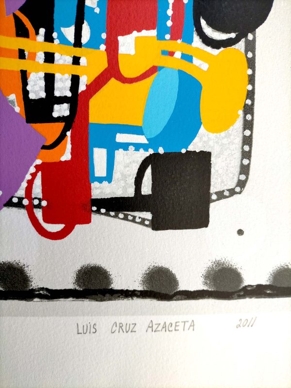 Luis Cruz Azaceta, Urban jungle, 2011, signature and date