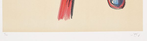 Roberto Matta, D'Yeux, 1979, edition and signature