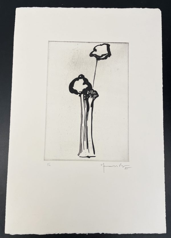 Joan Hernández Pijuán, Vaso con flor, 1985